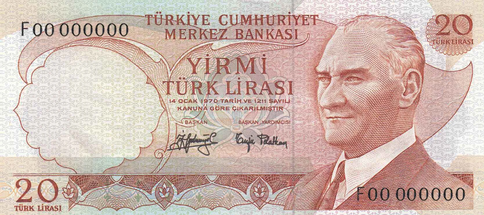 20 Türk Lirası (E6-Tertip III)